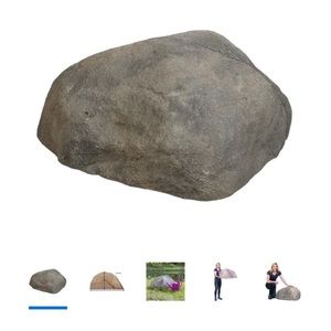 Two extra large faux rocks